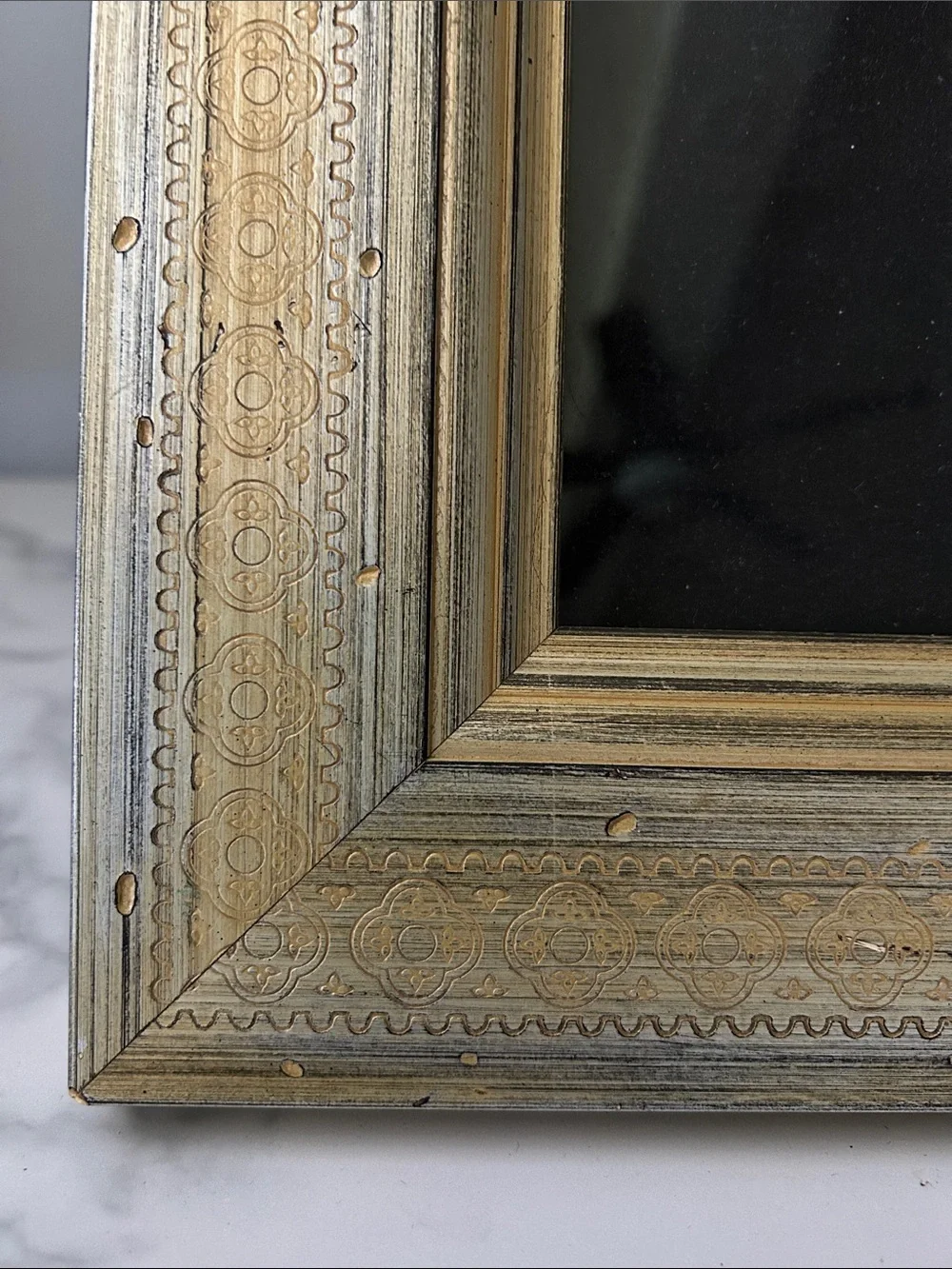 Gold  Gilt large  Decorative Picture Frame - Home Accents aprox  12 x 14,75 inch